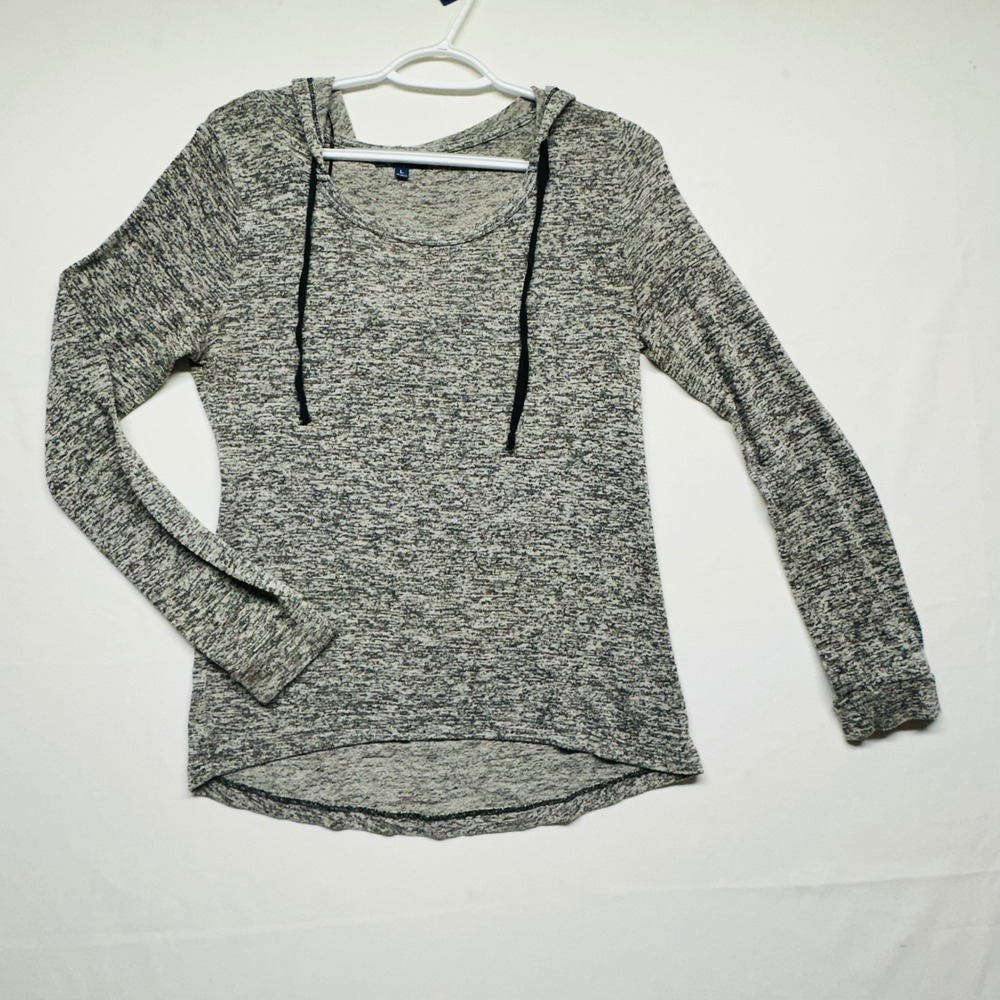 Freshman Lightweight Gray Hoodie Heathered Long‎ Sleeved Streetwear Womens Large